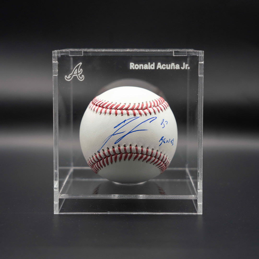 Pelota Firmada - Ronald Acuna Jr. "Go Braves"